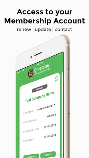 Android application QAA Member screenshort