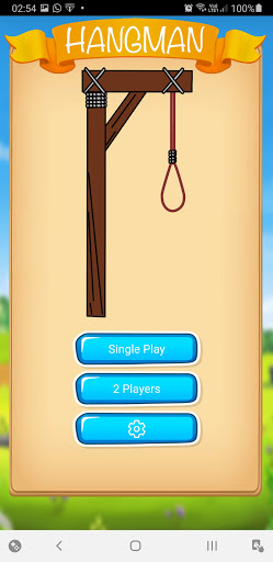 Android application Hangman Multiplayer With Tips screenshort