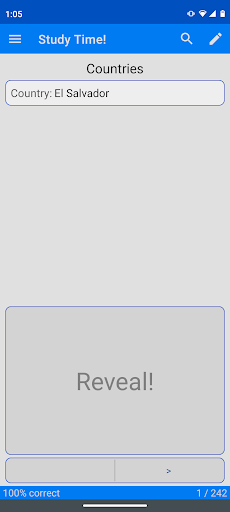 Study Time! Flashcard Review Screen 2