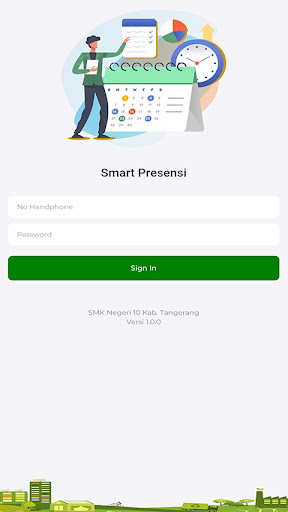 Android application Presensi SMKN 10 Kab Tangerang screenshort