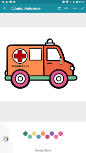 Coloring Rescue Ambulance