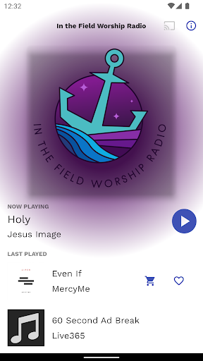 Android application In the Field Worship Radio screenshort