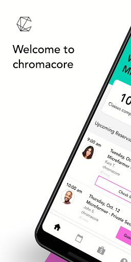 Android application chromacore screenshort