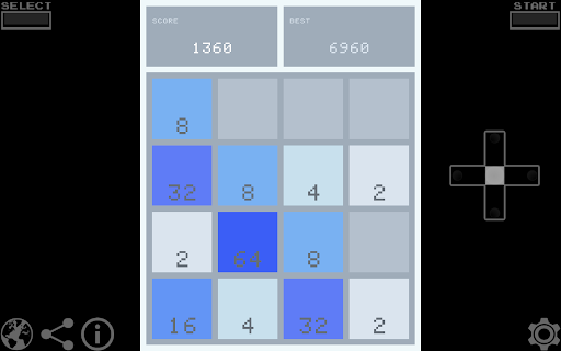 Android application 2048 screenshort