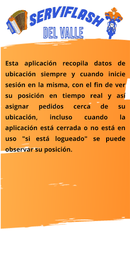 Android application Mensajero Serviflashdelvalle screenshort