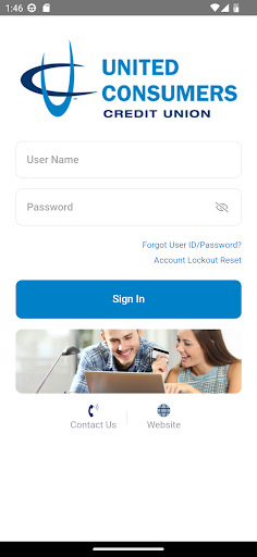 UCCU Mobile Banking Screen 2