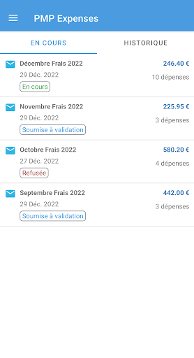 Android application PMP Expense screenshort