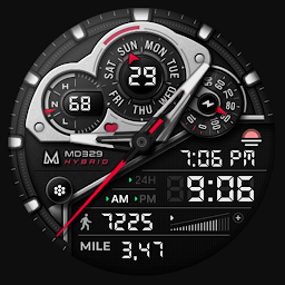 આઇકનની છબી MD329 Hybrid Watch Face