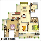 Big House Plan 3D icon