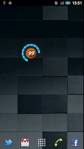 Android application TOD チェインキャパ風 バッテリーウィジェット screenshort