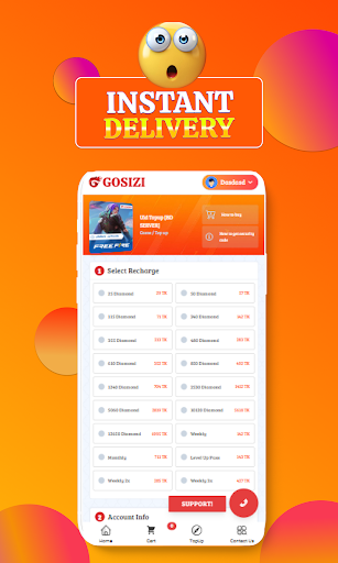 Gosizi: Diamond Topup Screen 3