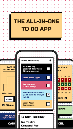 Android application UnManaged Tasks screenshort