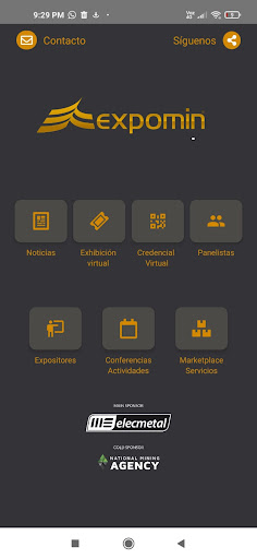 Android application Expomin screenshort