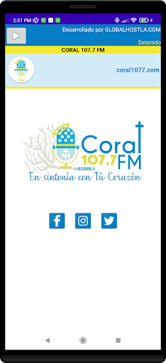 CORAL 107.7 FM Screen 2