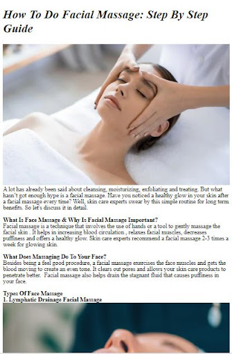 How to Do a Facial Massage Screen 3