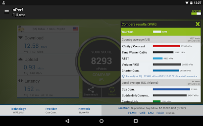 Speed test 4G 5G WiFi & maps