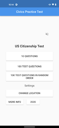 Android application U.S. Citizenship Test Audio screenshort