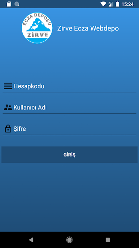 Android application Zirve Ecza Webdepo screenshort
