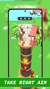 Cannon Tower Demolition Game