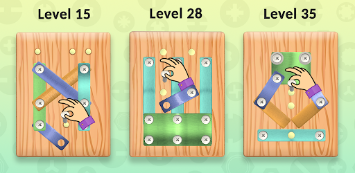 Screw Puzzle Pin: Nuts & Bolts