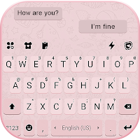 Фон клавиатуры Pink SMS