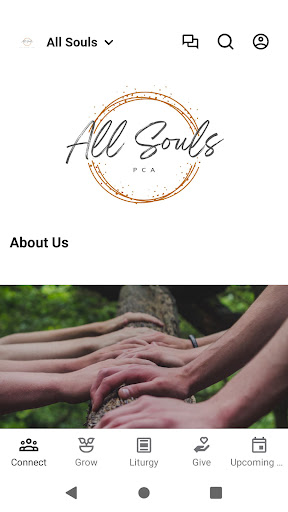 Android application All Souls PCA screenshort