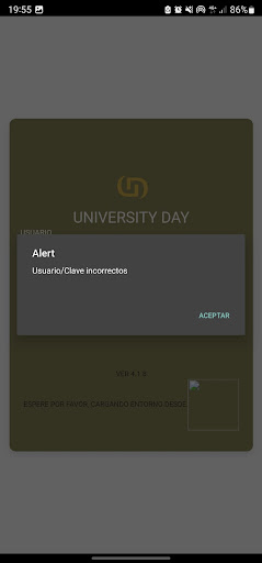 Android application University Day screenshort
