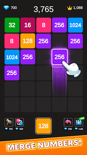 Android application X2 Numers Blocks 2048 screenshort
