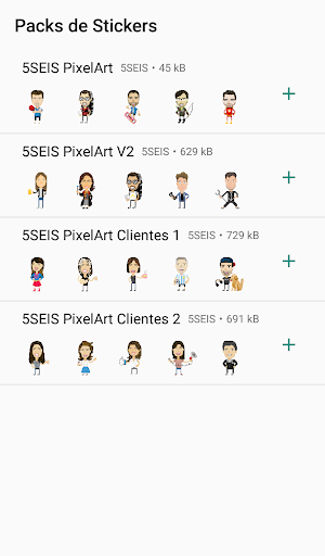 Android application 5SEIS Stickers for Whatsapp screenshort