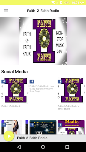 Faith-2-Faith Radio Screenshot 1 - AppWisp.com