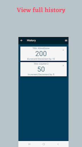 ClickTap - Tally Counter App Screen 3