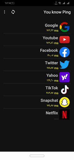 Android application You Know Ping screenshort