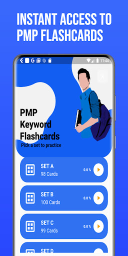 Android application PMP Keyword Flashcards screenshort