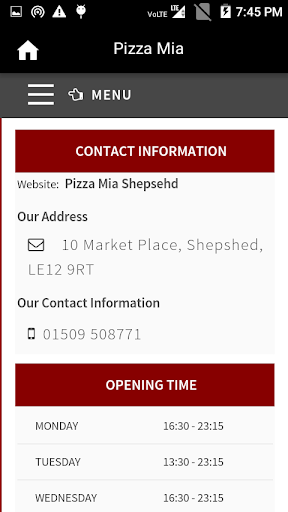 Pizza Mia, Shepshed Screen 3