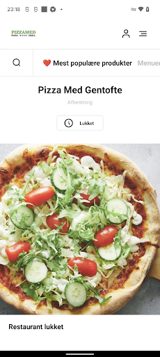 Android application Pizzamed Gentofte screenshort