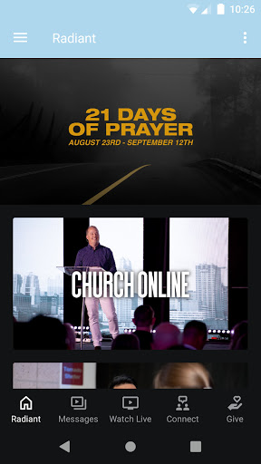 Android application Radiant Church KC screenshort