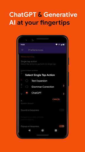 Android application Wboard: Generative AI Keyboard screenshort