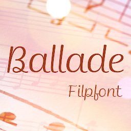 รูปไอคอน Fine Ballade™ Latin Flipfont
