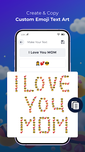 Android application Emoji Letters Write with Emoji screenshort
