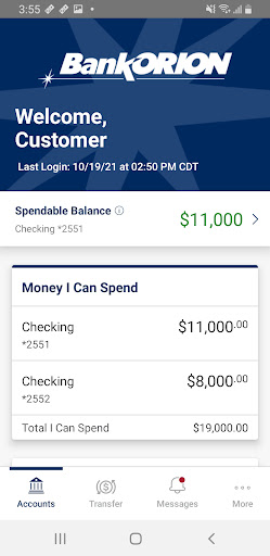 BankORION Mobile Screen 3
