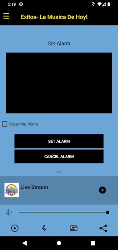 Android application Radio Exitos screenshort