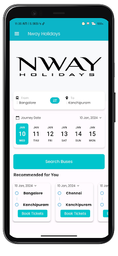 Nway Holidays Screen 2