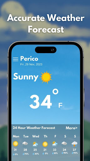 Android application Daily Weather screenshort