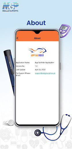 AppTak Rider App Screen 2