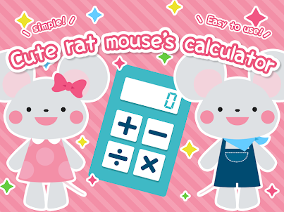Cute rat mouse's calculator