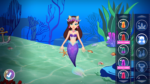 Android application Mermaid Princess Game screenshort