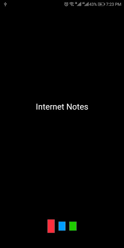 Android application Internet Notes screenshort