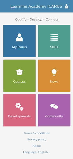 Android application Learning Academy Icarus screenshort