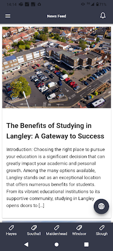 Android application Community Adult Learning screenshort
