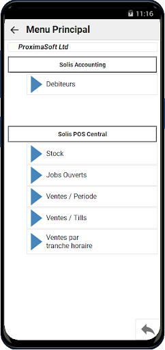 SolisMobile ByProximaSoft Screen 2